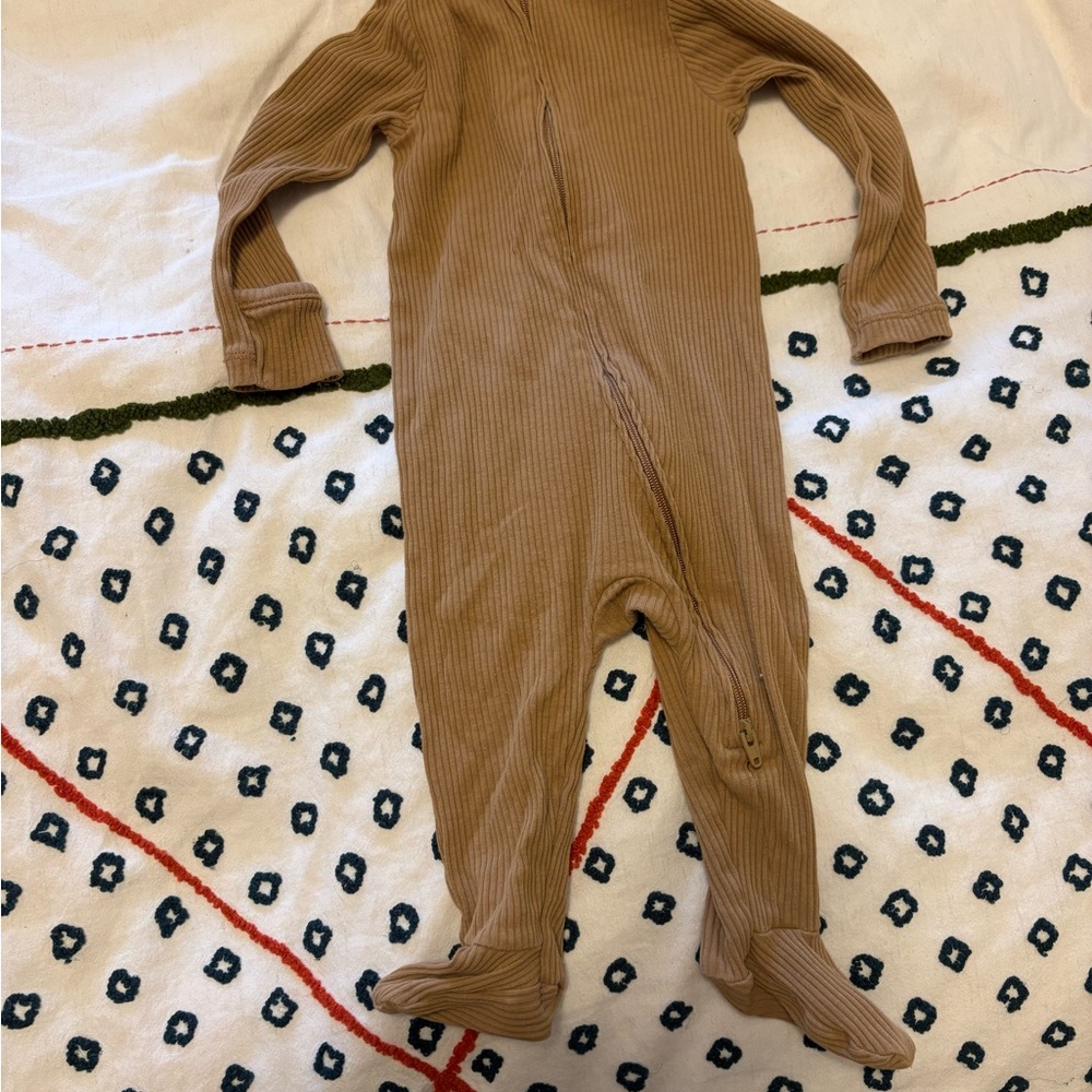 Old Navy Brown Footed One Piece with Long Sleeves